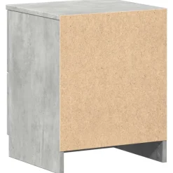 vidaXL Nachtkastje met 2 lades 40x36x50 cm betongrijs