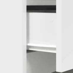 vidaXL Nachtkastje met 3 lades 39x35x65 cm wit