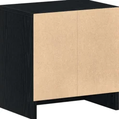vidaXL Nachtkastje met lade 39x28x41 cm zwart