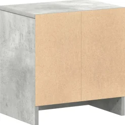 vidaXL Nachtkastje met lade 39x28x41 cm betongrijs