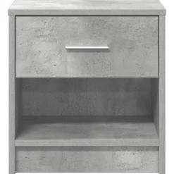 vidaXL Nachtkastje met lade 39x28x41 cm betongrijs