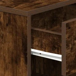 vidaXL Nachtkastje met lade 39x28x41 cm gerookt eikenkleurig
