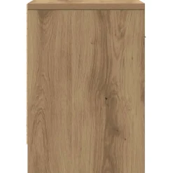 vidaXL Nachtkastje met lade 39x28x41 cm artisanaal eikenkleurig