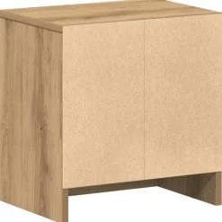 vidaXL Nachtkastje met lade 39x28x41 cm artisanaal eikenkleurig