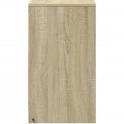vidaXL Nachtkastje met LED-verlichting bewerkt hout sonoma eikenkleur