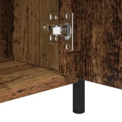 vidaXL Nachtkastje Oudhout 40 x 42 x 60 cm Bewerkt hout