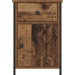 vidaXL Nachtkastje Oudhout 40 x 42 x 60 cm Bewerkt hout