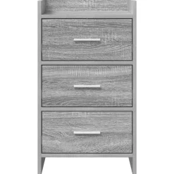 vidaXL Nachtkastjes Grijs Sonoma 40 x 36 x 70 cm Bewerkt hout