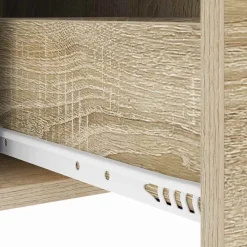 vidaXL Nachtkastje Sonoma Eiken 30 x 48 x 61 cm Bewerkt hout