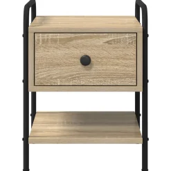 vidaXL Nachtkastje Sonoma Eiken Bewerkt hout