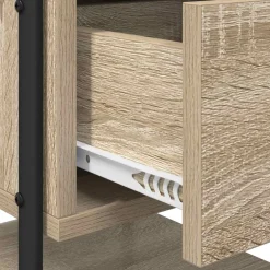 vidaXL Nachtkastje Sonoma Eiken Bewerkt hout