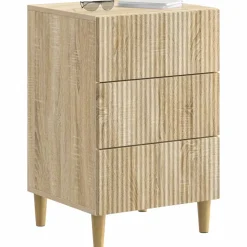 vidaXL Nachtkastje Sonoma Eiken 43 x 41 x 66,5 cm Bewerkt hout