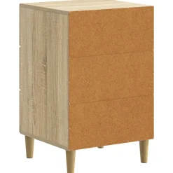 vidaXL Nachtkastje Sonoma Eiken 43 x 41 x 66,5 cm Bewerkt hout