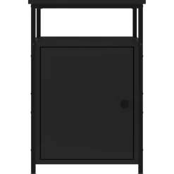 vidaXL Nachtkastjes 2 st 40x42x60 cm bewerkt hout zwart