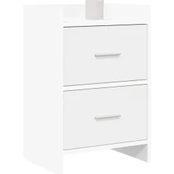 vidaXL Nachtkastjes Wit 40 x 30 x 60 cm Bewerkt hout