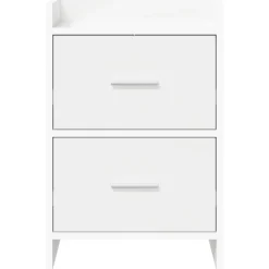 vidaXL Nachtkastjes Wit 40 x 30 x 60 cm Bewerkt hout