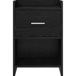 vidaXL Nachtkastjes Zwart eiken 40 x 30 x 60 cm Bewerkt hout