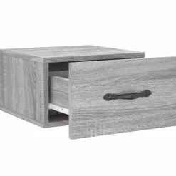 vidaXL Nachtkastje wandgemonteerd 35x35x20 cm grijs sonoma eikenkleur