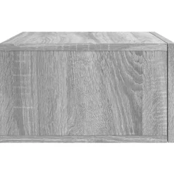 vidaXL Nachtkastje wandgemonteerd 35x35x20 cm grijs sonoma eikenkleur