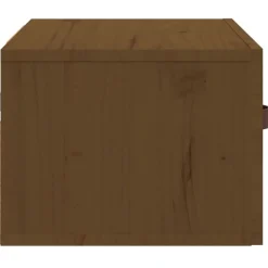 vidaXL Nachtkastje wandgemonteerd 40x29,5x22 cm honingbruin