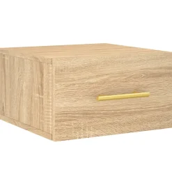 vidaXL Nachtkastje wandgemonteerd 35x35x20 cm sonoma eikenkleurig