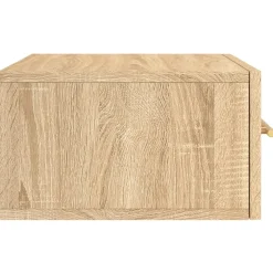vidaXL Nachtkastje wandgemonteerd 35x35x20 cm sonoma eikenkleurig