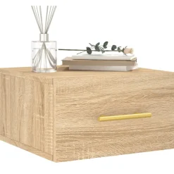 vidaXL Nachtkastje wandgemonteerd 35x35x20 cm sonoma eikenkleurig