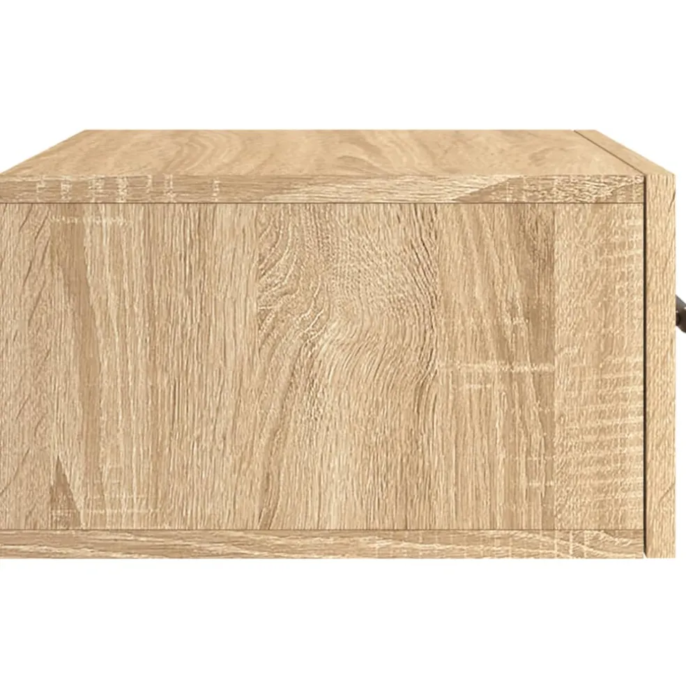 vidaXL Nachtkastje wandgemonteerd 35x35x20 cm sonoma eikenkleurig