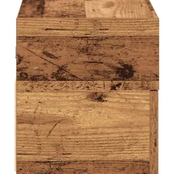 vidaXL Nachtkastje wandgemonteerd 45x26x28,5 cm oud houtkleurig