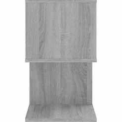 vidaXL Nachtkastje 50x30x51,5 cm bewerkt hout grijs sonoma eikenkleur