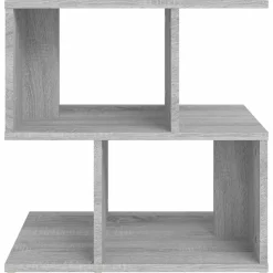 vidaXL Nachtkastje 50x30x51,5 cm bewerkt hout grijs sonoma eikenkleur