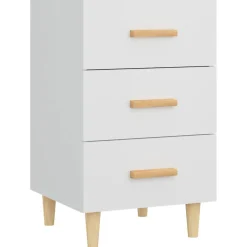 vidaXL Nachtkastje 40x40x66 cm bewerkt hout wit