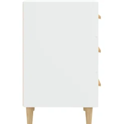 vidaXL Nachtkastje 40x40x66 cm bewerkt hout wit