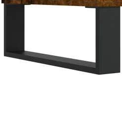 vidaXL Nachtkastje 40x35x50 cm bewerkt hout gerookt eikenkleurig