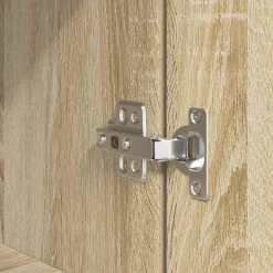 vidaXL Nachtkastje 39x35x125 cm bewerkt hout sonoma eikenkleurig