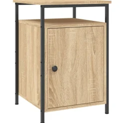 vidaXL Nachtkastje 40x42x60 cm bewerkt hout sonoma eikenkleurig