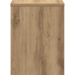 vidaXL Nachtkastje 30x30x40 cm bewerkt hout artisanaal eikenkleurig