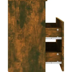 vidaXL Nachtkastje 50x32x60 cm gerookt eikenkleurig