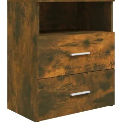 vidaXL Nachtkastje 50x32x60 cm gerookt eikenkleurig