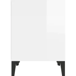vidaXL Nachtkastje 40x35x50 cm hoogglans wit