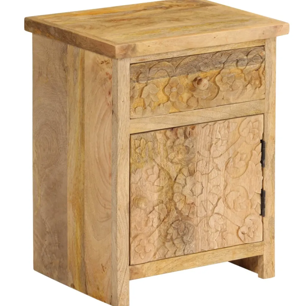 vidaXL Nachtkastje 40x30x50 cm massief mangohout
