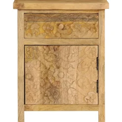 vidaXL Nachtkastje 40x30x50 cm massief mangohout