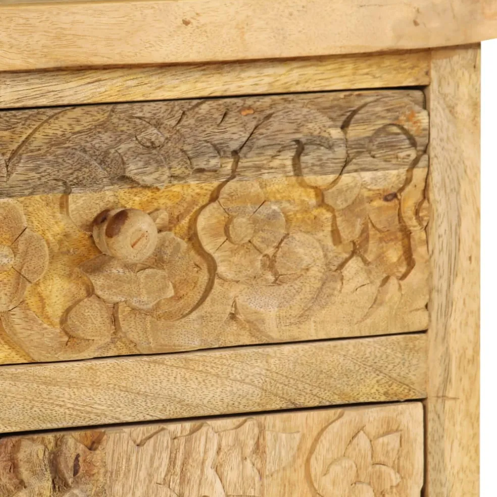 vidaXL Nachtkastje 40x30x50 cm massief mangohout