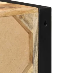 vidaXL Nachtkastje 40x35x40 cm massief ruw mangohout