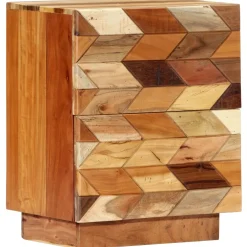 vidaXL Nachtkastje 40x30x50 cm massief gerecycled hout