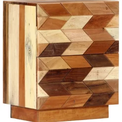 vidaXL Nachtkastje 40x30x50 cm massief gerecycled hout