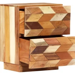 vidaXL Nachtkastje 40x30x50 cm massief gerecycled hout