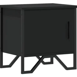 vidaXL Nachtkastje 40x30x40 cm spaanplaat zwart