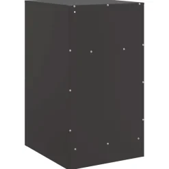 vidaXL Nachtkastje 34,5x39x62 cm staal zwart