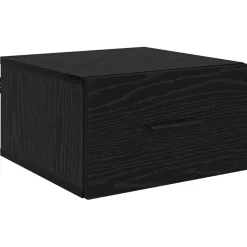 vidaXL Nachtkastje Zwart eiken 35 x 35 x 20 cm Bewerkt hout